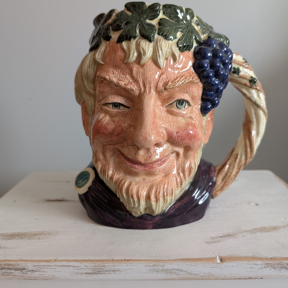 Vintage Royal Doulton Bacchus Lord Wine Character Jug